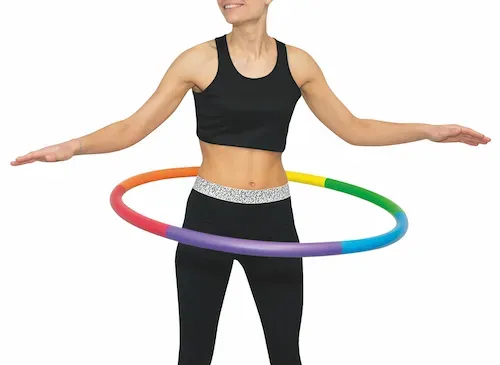 Hula-Hoop-Reifen für Kinder 65 cm 600 g faltbar Kunststoff inkl. Tasche - Spordas - Fördert Koordination, Gleichgewicht