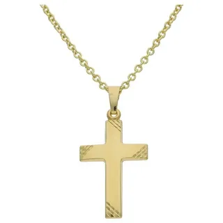 JuwelmaLux Kreuzanhänger JuwelmaLux Anhänger 585/000 (14 Karat) Gold Kreuz JL14-02-0040 (1-tlg)