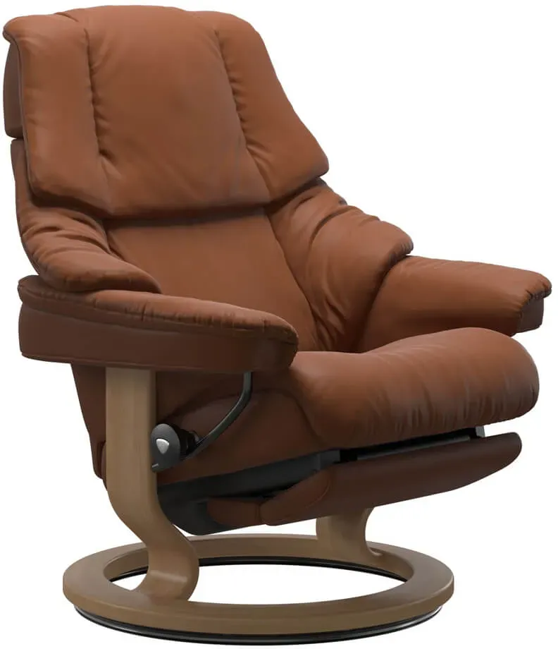 Stressless Reno | Power Sessel M Paloma New Cognac Eichefarben