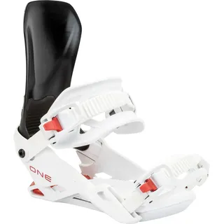 Nitro One Snowboardbindung, Black/White/Red, M