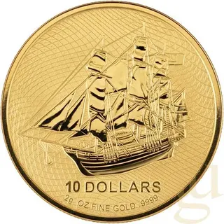 2 Gramm Goldmünzen Cook Islands Bounty 2026 - Starter Set incl. Wallet