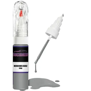 Lackstift-Set für Mercedes Benz Modelle 9744, brillantes Silber, Metallic, Pinsel, Kratzer-Chip-Fix-Set