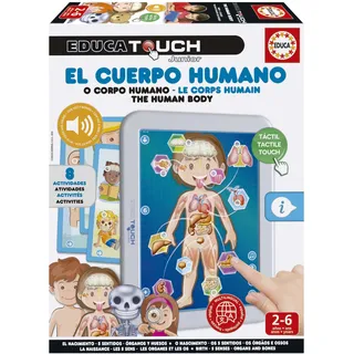 Educa EL Cuerpo Humano. Juego Educativo Electrónico Infantil. A partir de 2 años EducaTouch Junior. Der menschliche Körper. Elektronisches Lernspiel für Kinder. Ab 2 Jahren. 19174, bunt, One Size