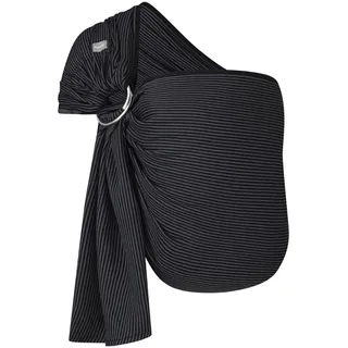 Hoppediz Ring-Sling Babytragetuch ab Geburt, Tragetuch mit Ringen, Hüfttrage, schadstoffgeprüfte Baumwolle, Design Mailand