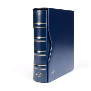 Leuchtturm Münzalbum NUMIS Classic-Design inkl. Schutzkassette, Blau
