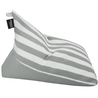 Happers Sitzsack Pyramide M aus Toldotex für Outdoor und Indoor Grau