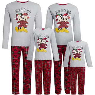 Disney Mickey Mouse Weihnachts-Schlafanzug für Herren, Damen, Jungen, Mädchen, Weihnachts-Pyjama-Set, Kinder, 3 Jahre - 3 Jahre