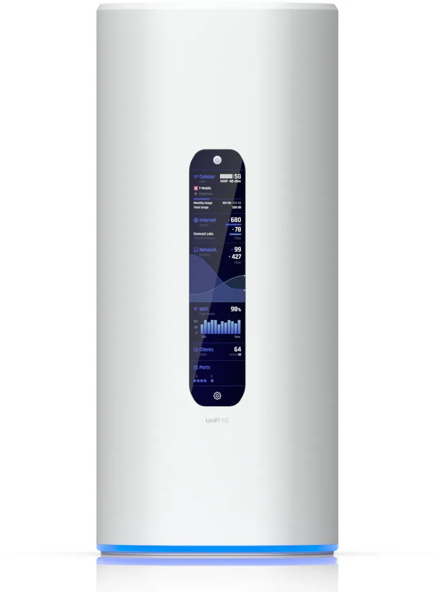 Ubiquiti Dream Router 5G Max WiFi 7 (WLAN BE) Triband, 1x 2.5G und 1x 10G SFP+ WAN, 3x 2.5G LAN