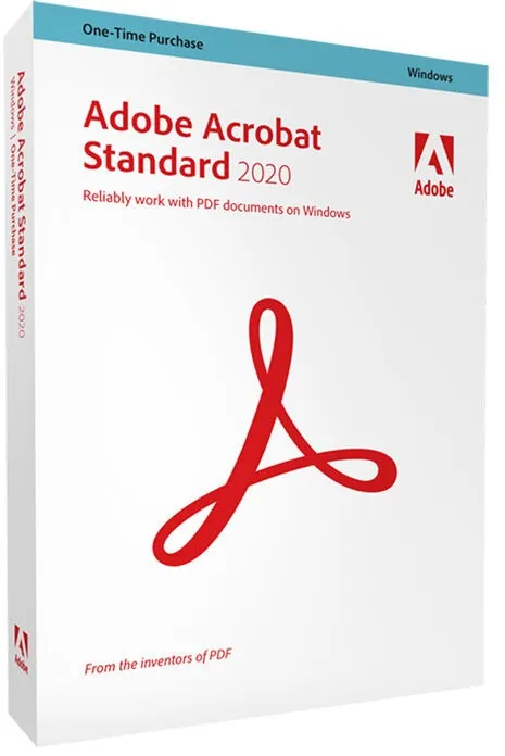 Adobe Acrobat Standard 2020, Vollversion, inkl. Zweitnutzungsrecht