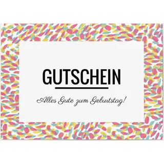 Gutscheine Karten selbst gestalten - Blütenblätter - Pink | Wunderkarten.de