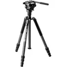 SIRUI Europe Sirui Sportich SP024 + B5X Carbon Dreibeinstativ 1/4 Zoll Arbeitshöhe=31 - 159cm Carbon inkl. Tasche