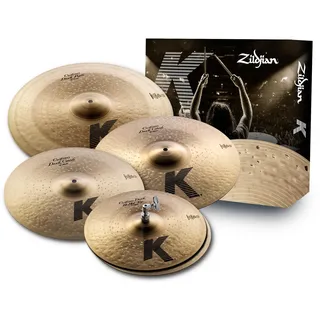 Zildjian K Custom Dark Cymbal Box Set - 14 Zoll Hi-Hats, 16 Zoll/18 Zoll Crash, 20 Zoll Ride