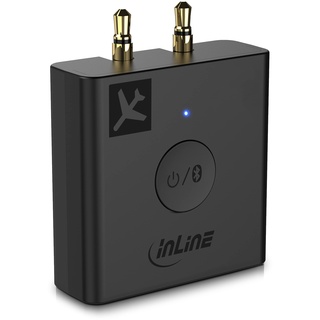 InLine Flugzeug Bluetooth Audio Transmitter Sender BT 5.0 aptX HD/LL