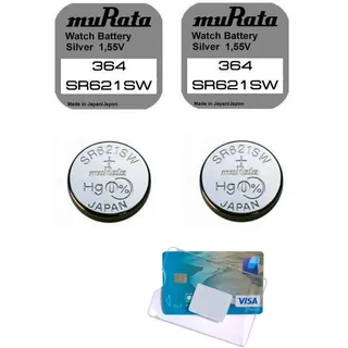 MURATA (ehemals Sony) SR 621SW / 364 Knopfzelle, 0% Quecksilber