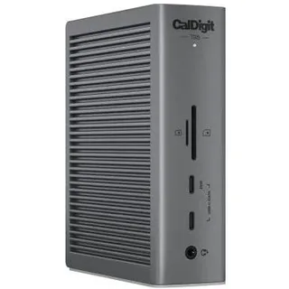 CalDigit TS5 - Thunderbolt Station 5 with 1m Thunderbolt 5 Cable (USB-C, 15 Ports), Dockingstation + USB Hub, Grau