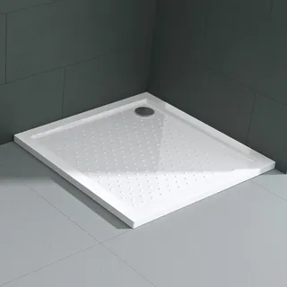 mai & mai Lucia Duschwanne Duschtasse Antirutsch 90x90cm Quadratisch Weiß 4cm Höhe