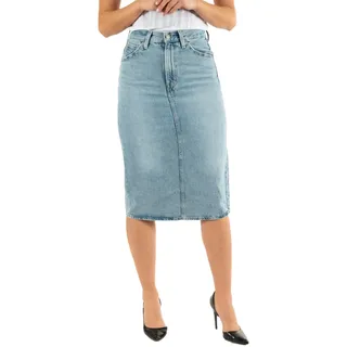 Levi's Levi ́s ® Hr Back Slit Jeansrock - Riveting Clean Hem - 26