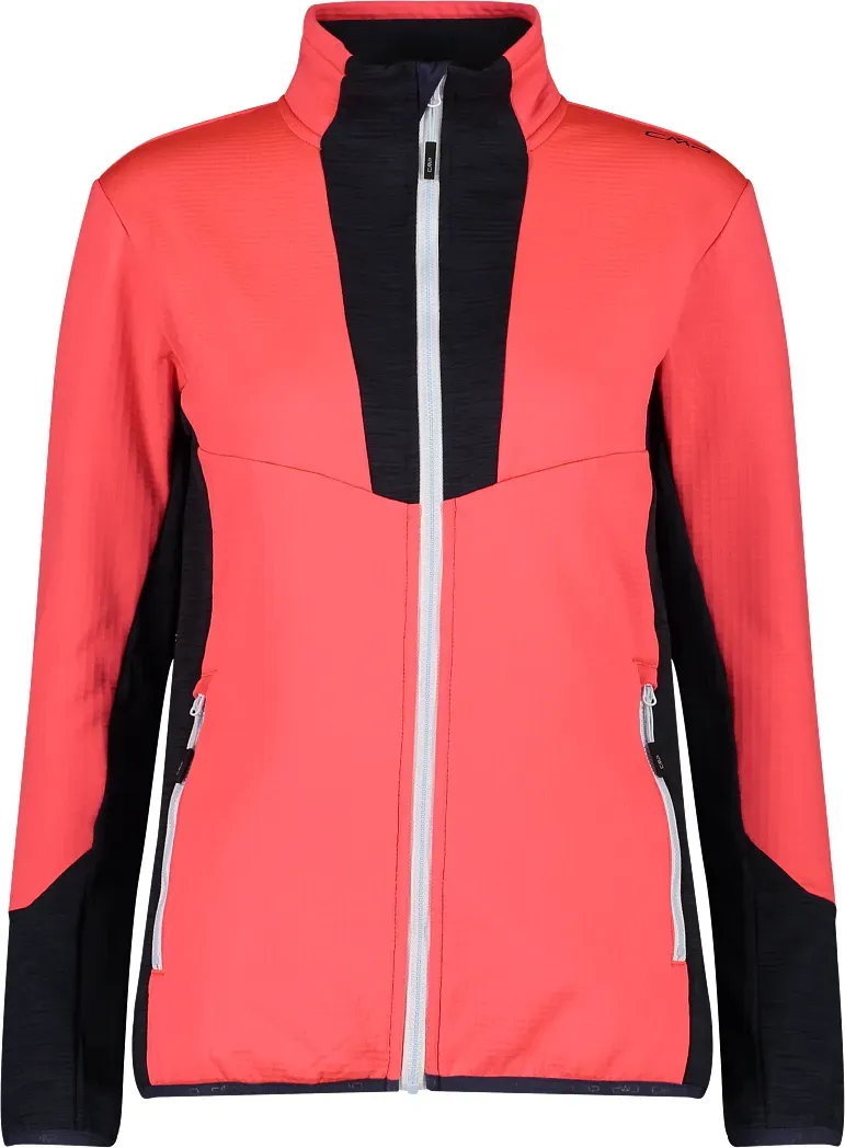 Mode&Accessoires CMP F.Illi Campagnolo CMP Damen Grid Tech Unlimitech Stretch-Fleece - Fluo Red - 42