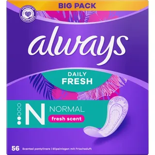 Always Slipeinlagen Daily Fresh Normal für Slip, 56 St.
