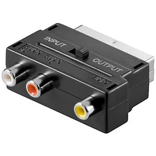 goobay Scart zu Composite Audio Video Adapter, IN/OUT Umschalter