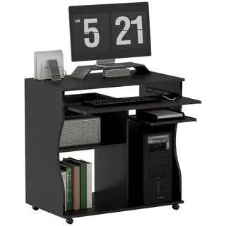 Homcom Computertisch schwarz