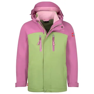 Trollkids 3in1-Funktionsjacke "Bryggen" in Grün - 92