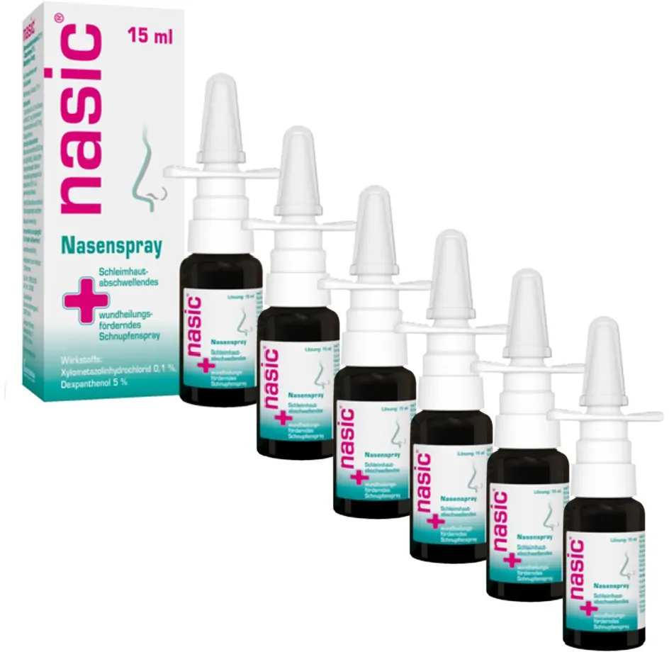 6er Set Nasic Nasenspray 15 ml