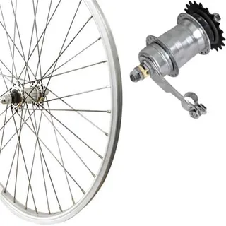 Roland 28" Rücktritt silber Kasten-Alu, Rbn, Zub.