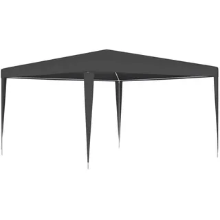 vidaXL Faltpavillon 4 x 4 m inkl. 4 Seitenteile Schwarz