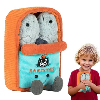 Jelly/cat Amuseables Sardinenbüchse Plüsch mit Etiketten, unbespielt, neu