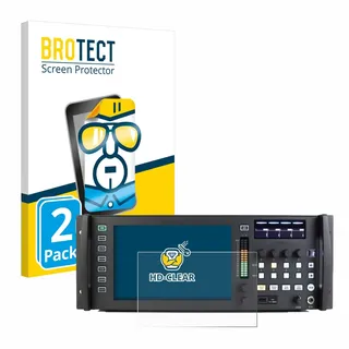 BROTECT 2 Stück Schutzfolie für Behringer Wing Rack Displayschutz Folie Made in Germany, Ultra-Klar