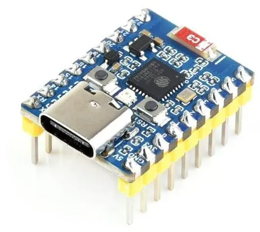 Waveshare ESP32-C6 Mini Dev Board, Dual-Prozessor, WiFi 6 & BT5, 160MHz, 4MB Flash, mit Header