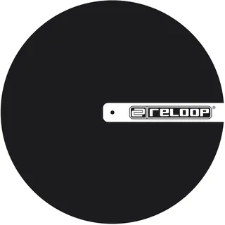 Reloop Slipmat Logo - aus hochwertigem Filz, schwarz, AMS-SLIPMAT-RELOOP