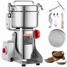 VEVOR Elektrische Getreidemühle, 1000 g, Hochgeschwindigkeits-Gewürzmühle mit 3000 W, gewerbliche Gewürzmühle, Pulverisiermaschine aus Edelstahl, für trockene Körner, Gewürze, Müsli, Kaffee, Mais, Pfeffer, Schwenktyp