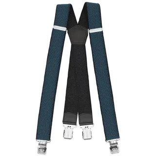Fabio Farini Hosenträger 4cm Breites X-Design verstellbar mit extra starken Clipverschluss, Blau blau