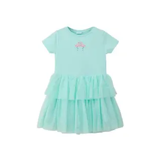 S.Oliver - Minikleid mit Layering-Detail, Kinder, türkis, 92