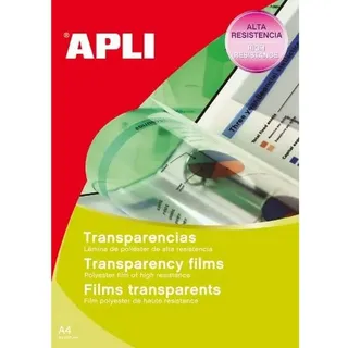 Apli 732125 - Pack 100- transparente Folie, A4