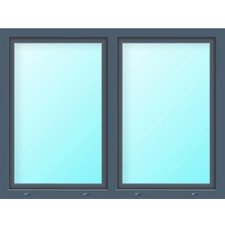 Meeth Wohnraumfenster »77/3 MD«, Gesamtbreite x Gesamthöhe: 145 x 100 cm, 2-flügelig, Dreh-Kipp/Dreh-Kipp - schwarz