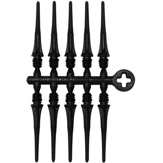 Cosmo Soft Tips, Pack of 50 Fit Point Plus Black Softips