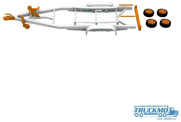 ModelPrint 3D-Bausätze Bootstrailer 2achs 79mm 3D-129c