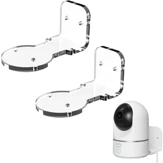ZahoTse for eufy Security Indoor Cam E220/ Pan & Tilt / Indoor Security Camera Halter Wandhalterung eufy Security Indoor Cam E220 Ständer Halterung Zubehör Rack (2PCS,E220/ Pan & Tilt,Transparent)