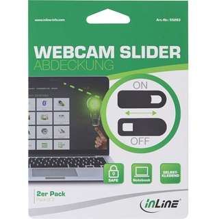 InLine Webcam Slider Abdeckung, 2er Pack