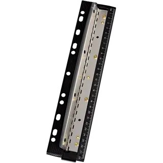Wedo Taschenlocher Business 4fach Metall mit Lineal 28 cm Sk