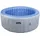 Ø 180 x 63 cm rund Grau-Blau