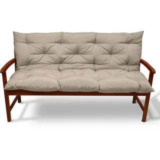 Beautissu Bankauflage Flair BR Natur - Beige
