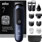 Braun Series 7 All-In-One Style Kit AIO7 Bartschneider, Haarschneider, Körperhaartrimmer Schwarz, Blau