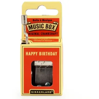 Kikkerland Happy Birthday Crank Music Box