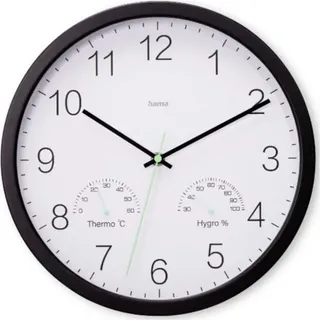 Hama 00185885 Wanduhr 300 mm x 300 mm x 40 mm