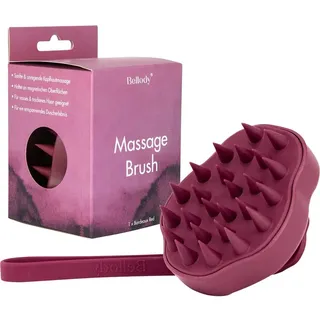 Bellody Scalp Massage Brush Bordeaux Red Rosegold