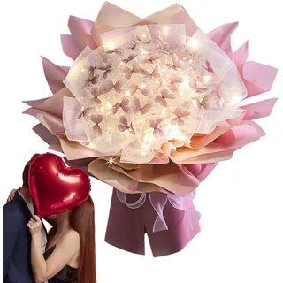 Schmetterlings-Blumenstrauß | Kreativer Schmetterlingsstrauß Set | Blumen Unvollendete Kits - Simulation Blumensträuße Handgemacht Für Geschenk
